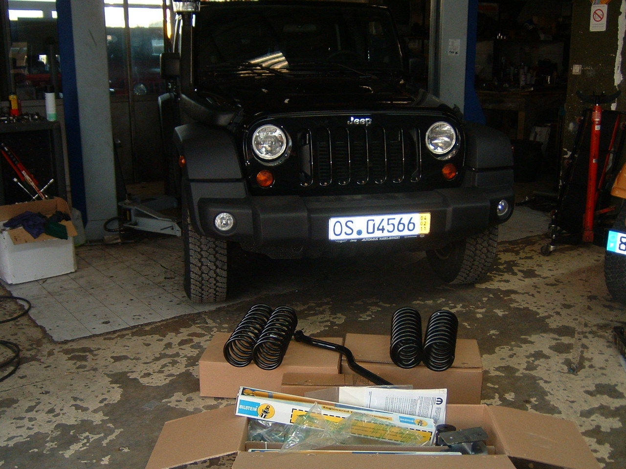 preparation pour installation nouvelle suspension