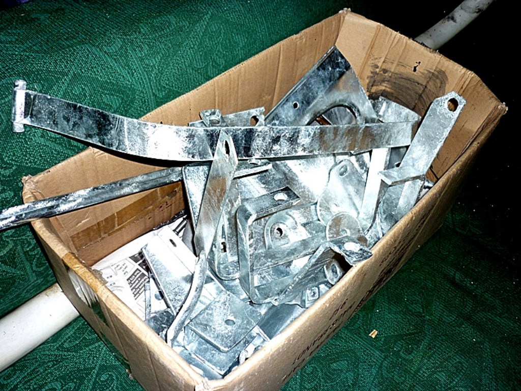 quelques pièces galvanisée à chaud.
