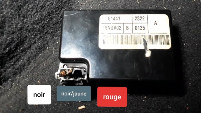 Connecteur résistance chauffage WJ